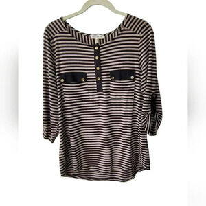 Faith and Joy Los Angeles Women's Petite 3/4 Sleeve Stretchy Travel Tunic, PL
